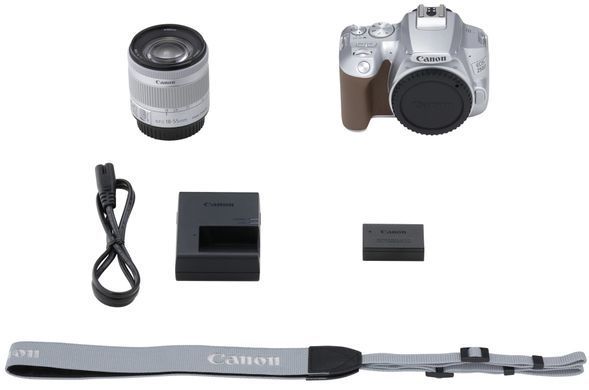 Цифр. фотокамера дзеркальна Canon EOS 250D kit 18-55 IS STM Silver (3461C003) [17584]