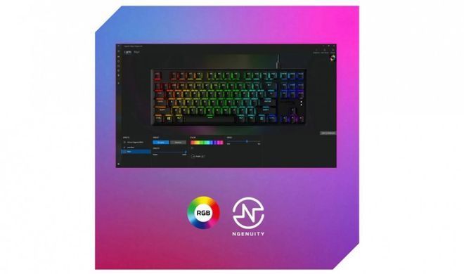 Клавіатура механічна HyperX Alloy Origins Core PBT 87key, Red, USB-A, EN/UA, RGB, чорний (639N7AA) [103558]