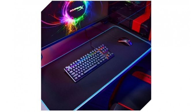 Клавіатура механічна HyperX Alloy Origins Core PBT 87key, Red, USB-A, EN/UA, RGB, чорний (639N7AA) [103558]