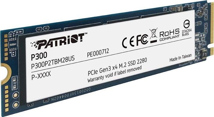 Накопичувач SSD 512GB Patriot P300 M.2 2280 PCIe 3.0 x4 NVMe TLC (P300P512GM28) [608095]