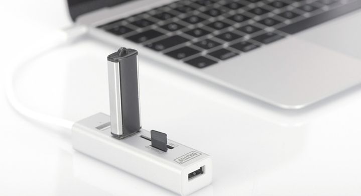 Хаб DIGITUS USB-C > 3xUSB-A/SD/MicroSD (DA-70243) [108791]
