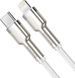 Кабель Baseus Cafule Metal USB-C - Lightning (M/M), 1 м White (6953156202078) [604224], фото 1