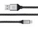 Кабель REAL-EL Premium Leather USB - USB Type-C (M/M), 1 м, Black (EL123500049) [604048], фото 2