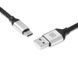 Кабель REAL-EL Premium Leather USB - USB Type-C (M/M), 1 м, Black (EL123500049) [604048], фото 1