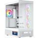 Корпус Modecom VOLCANO AQ400 ARGB MIDI SIDE LCD 6,2&rdquo;, 4x120mm fans WHITE без БЖ ATX (MC-A-AQ400-4FA-W) [405391], фото 1