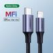 Кабель UGREEN US304 USB-C to Lightning M/M Cable Aluminum Shell Braided 1m (Black) (UGR-60759) [805465], фото 4