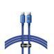 Кабель Baseus Crystal Shine Series Fast Charging Data Cable Type-C to Type-C 100W 1.2m Blue (CAJY000603) [802472], фото 1