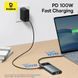 USB-хаб Baseus Metal Gleam Series II 10-in-1 USB HUB Cosmic Black(USB-C to 1*HDMI4K@120Hz+1*HDMI4K@60Hz+1*USB-A(10Gbps)+1*USB-C(10Gbps)+2*USB-A(480Mbp (B00061800123-00) [802745], фото 8