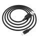 Кабель BOROFONE BX42 USB to iP 2.4A, 1m, silicone, TPE connectors, Black (6931474736727) [802380], фото 5