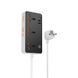 Мережевий подовжувач HOCO AC8A Storm 3-position socket(PD30W/1C3A) Black (6942007600095) [803605], фото 1