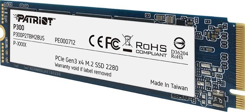 Накопичувач SSD 512GB Patriot P300 M.2 2280 PCIe 3.0 x4 NVMe TLC (P300P512GM28) [608095]