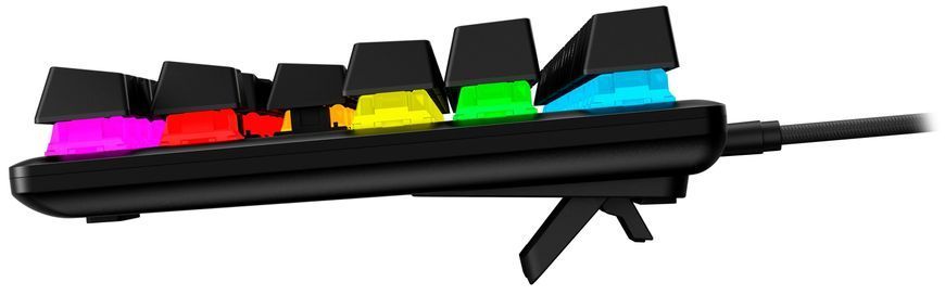 Клавіатура механічна HyperX Alloy Origins Core PBT 87key, Red, USB-A, EN/UA, RGB, чорний (639N7AA) [103558]