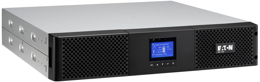 Eaton Джерело безперебійного живлення 9SX, 1500VA/1350W, RM 2U, LCD, USB, RS232, 6xC13 (9SX1500IR)