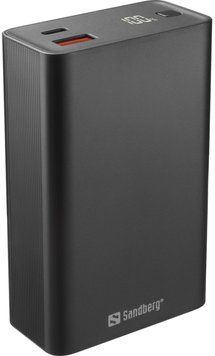 Універсальна мобільна батарея Sandberg Travel Powerbank 20000mAh PD 65W Black (420-95) [603435]
