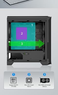 Корпус для ПК GAMEMAX (H602-BK) [303256]