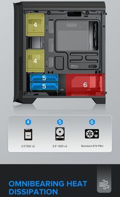 Корпус для ПК GAMEMAX (H602-BK) [303256]