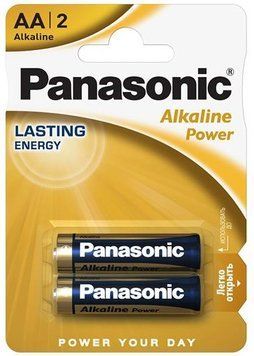 Батарейка Panasonic ALKALINE POWER лужна AA блістер, 2 шт. (LR6REB/2BP) [113309]