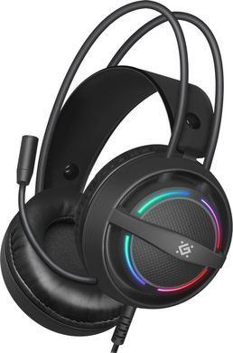 Ігрова гарнітура Defender Dexter RGB, кабель 2.2 м, чорна (64595) [401834]