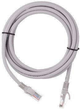 Патч-корд 2E САТ 6, UTP, 3м, 26AWG, RJ45, 7/0.16, Cu, LSZH, сірий (2E-PC6CU-UTP3LSZH-GRY) [109894]