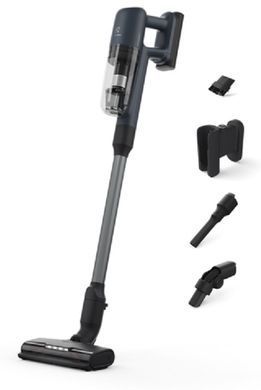 Пилосос Electrolux бездротовий, конт пил -0.3л, автон. робота до 40хв, вага-2.2кг, HEPA12, AutoMode, 4 насадки, синій (EP71UB14DB) [12359]