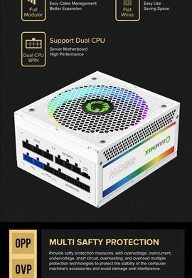 Блок живлення GAMEMAX (RGB850 PRO WH) [303194]