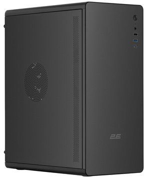 Корпус 2E Credo V500B-400 з БЖ 2E ATX400, 1xUSB3.0, 1х USB 2.0, 1xUSB Type-C, 1x120мм, VGA 310мм, ATX, чорний (2E-V500B-400) [110114]