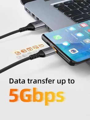 Кабель Cabletime USB - USB Type-C (M/M), 1 м, Black (CA40H) [615254]