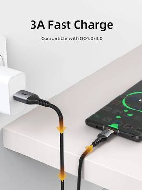 Кабель Cabletime USB - USB Type-C (M/M), 1 м, Black (CA40H) [615254]