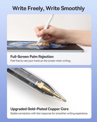 Стилус Baseus Smooth Writing 2 Series Dual Charging Stylus, White (SXBC080102) [802641]