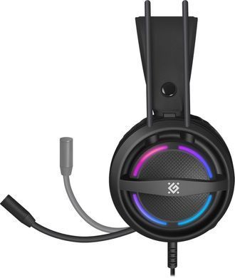 Ігрова гарнітура Defender Dexter RGB, кабель 2.2 м, чорна (64595) [401834]