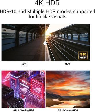 Монітор Asus 27" VY27UQ 2xHDMI, DP, MM, IPS, 3840x2160, sRGB 99%, AdaptiveSync, HDR10 (90LM09U3-B01170) [101047]