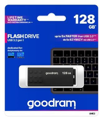 Флеш-накопичувач USB3.2 128GB Goodram UME3 Black (UME3-1280K0R11) [607090]