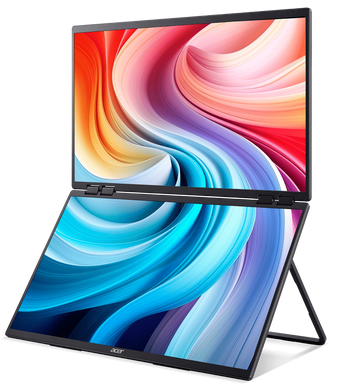 Монiтор 23.8" Acer Dual Portable PD243YEbmiuux Black (UM.QP3EE.E01) [203245]