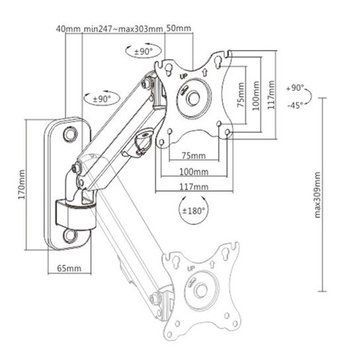 Кронштейн Gembird (VESA100х100) (MA-WA1-01) [610417]