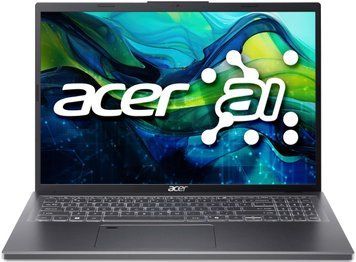 Ноутбук Acer Aspire 16 A16-71GM 16" WUXGA IPS, Intel U5-125H, 16GB, F512GB, NVD3050-6, Win11, сірий (NX.J7DEU.001) [110928]