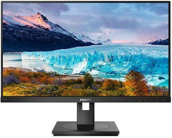 Монітор TFT 27" Philips 272S1AE, IPS, 75Hz, VGA, DVI-D, DP, HDMI, HAS, Pivot, колонки, чорний (272S1AE/00) [405125]