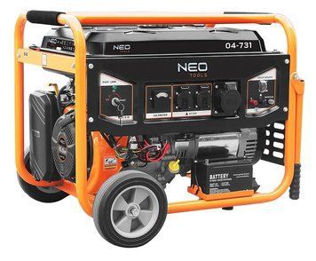 Генератор бензиновий Neo Tools 230В, 6/6.5кВт, електростартер, 85кг (04-731) [105923]