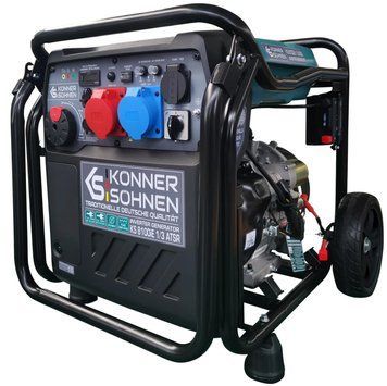 Генератор інверторний бензиновий Konner&Sohnen KS 8100iE 1/3 ATSR 230/400В 8/8.5кВт АВР(ATS) електростартер 68кг (KS8100IE1/3ATSR) [112894]