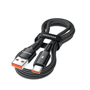 Кабель Essager Sunset USB - USB Type-C (M/M), 120W, 1 м Black (EXC120-CG01-P) [621735]