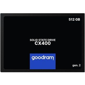 Накопичувач SSD 512GB Goodram CX400 Gen.2 2.5" SATAIII 3D TLC (SSDPR-CX400-512-G2) [607878]