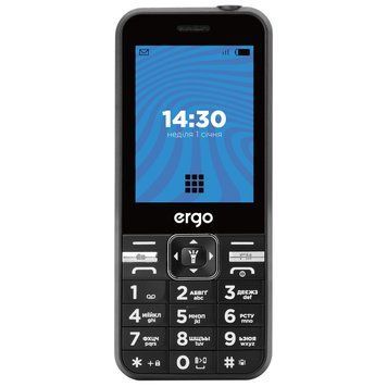 Мобiльний телефон Ergo E281 Dual Sim Black (E281 Black) [600300]