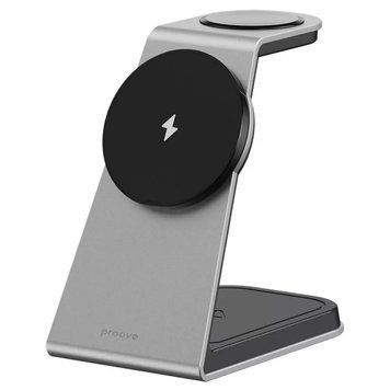 Бездротовий зарядний пристрій Proove Omni Power 3in1 15W Gray (WSOP15020003) [603335]