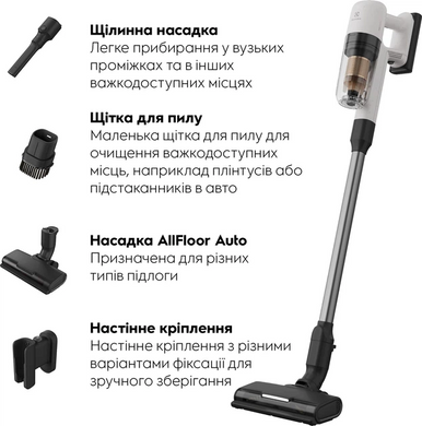 Акумуляторний пилосос Electrolux EP72UB21SW (910008086) [204417]