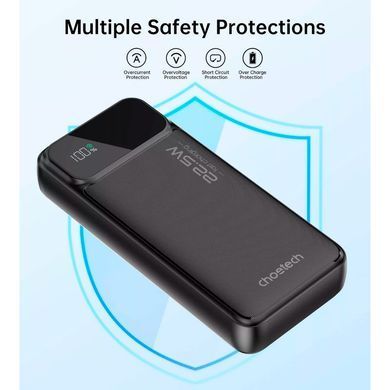 Універсальна мобільна батарея CHOETECH PD22.5w Power Bank 20000mAh (B729) [32461]