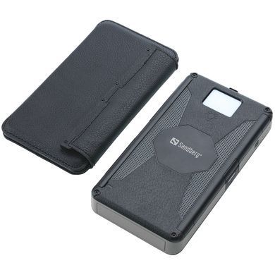 УМБ Sandberg 20000mAh,сонячна 6-Panel 7.5W PD 2xUSB, Type-C OUT, ліхтарик (420-73) [403158]