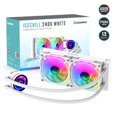Кулер для процесора GAMEMAX (IceChill 240V White) [303504]