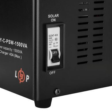 Сонячний інвертор (ДБЖ) LogicPower LPY-С-PSW-1500VA (1050Вт) MPPT 24V (LP19541) [900172]