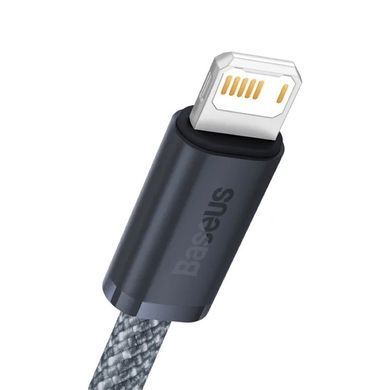 Кабель Baseus Dynamic Series Fast Charging Data Cable USB to iP 2.4A 1m Slate Gray (CALD000416) [804377]
