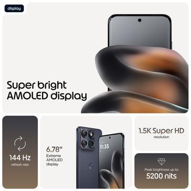 Мобільний телефон EDGE 70 FUSION 12/256 SILHOUETTE MOTOROLA (PBBE0042UA) [504013]