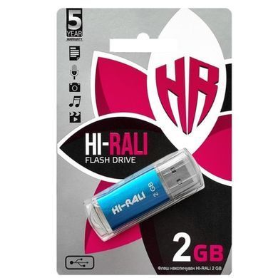 Флеш-накопичувач USB 2GB Hi-Rali Rocket Series Blue (HI-2GBRKTBL) [607213]